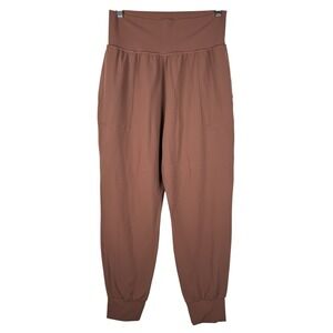 Athleta Women's Salutation Jogger Pant In Powervita Size Medium Mauve High Rise